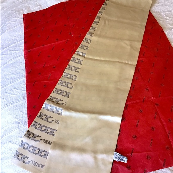 Chanel 1990’s CC logo chain motif scarf - Picture 2 of 4